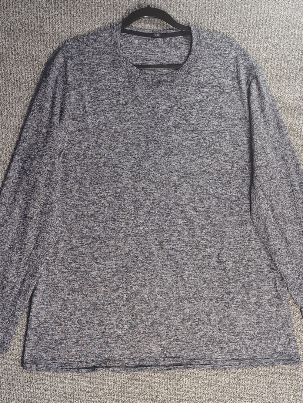 Lululemon 5 Year Basic Long Sleeve Size XL in Heathered Gray Performance Stretch